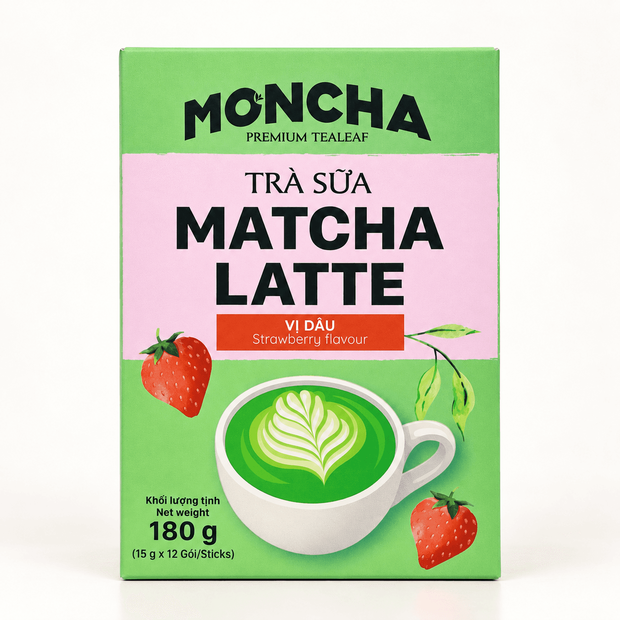 Matcha Latte Vị Dâu